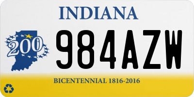 IN license plate 984AZW