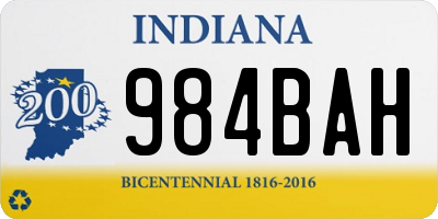 IN license plate 984BAH