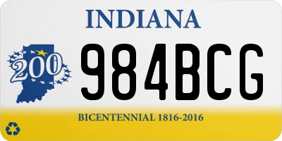 IN license plate 984BCG