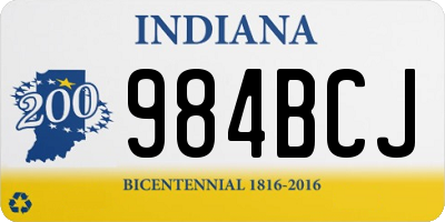 IN license plate 984BCJ