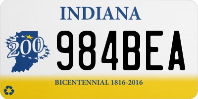 IN license plate 984BEA