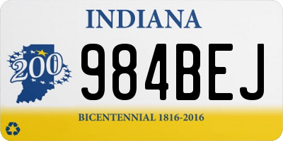IN license plate 984BEJ