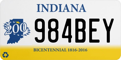 IN license plate 984BEY