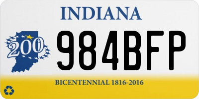 IN license plate 984BFP