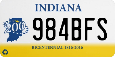 IN license plate 984BFS