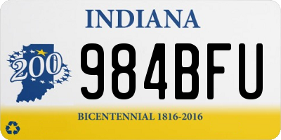 IN license plate 984BFU