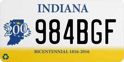 IN license plate 984BGF