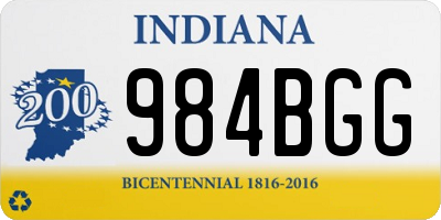 IN license plate 984BGG