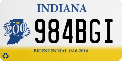 IN license plate 984BGI