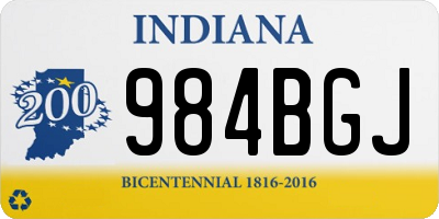 IN license plate 984BGJ