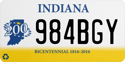 IN license plate 984BGY