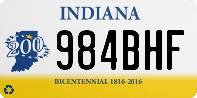 IN license plate 984BHF