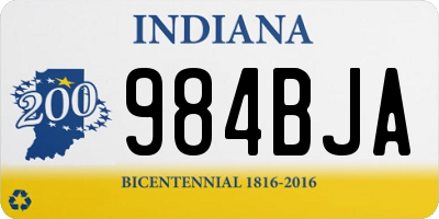 IN license plate 984BJA