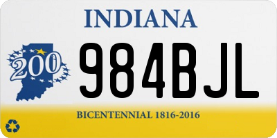 IN license plate 984BJL