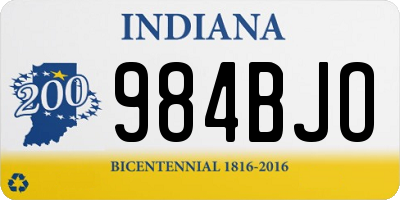 IN license plate 984BJO