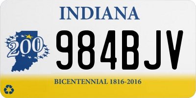 IN license plate 984BJV