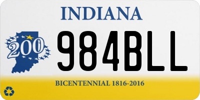IN license plate 984BLL