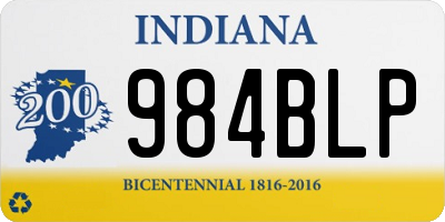 IN license plate 984BLP