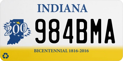 IN license plate 984BMA