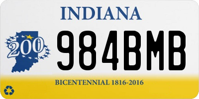 IN license plate 984BMB