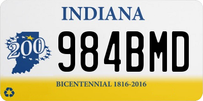 IN license plate 984BMD