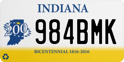 IN license plate 984BMK