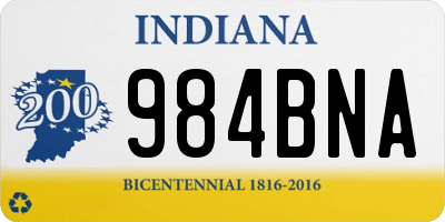 IN license plate 984BNA