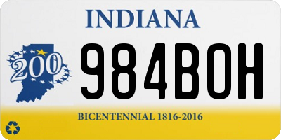 IN license plate 984BOH
