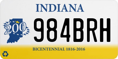 IN license plate 984BRH