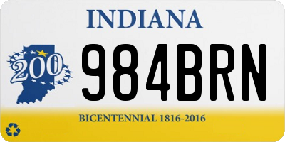 IN license plate 984BRN
