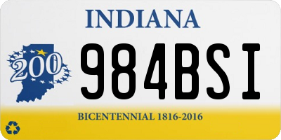 IN license plate 984BSI