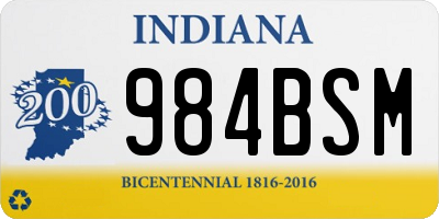 IN license plate 984BSM