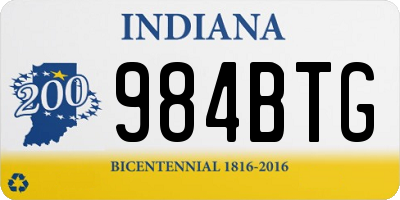 IN license plate 984BTG