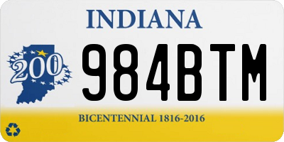 IN license plate 984BTM