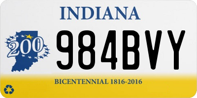 IN license plate 984BVY