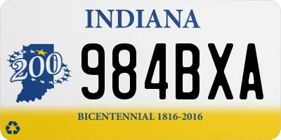 IN license plate 984BXA