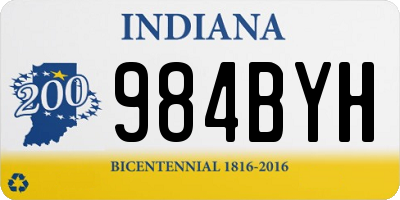 IN license plate 984BYH