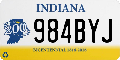 IN license plate 984BYJ