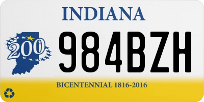 IN license plate 984BZH