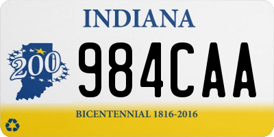 IN license plate 984CAA