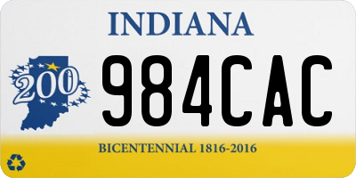 IN license plate 984CAC