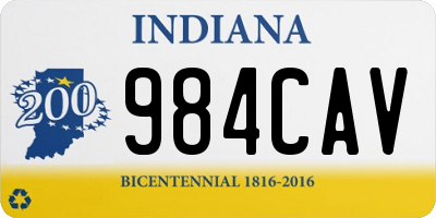 IN license plate 984CAV