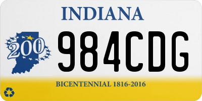 IN license plate 984CDG