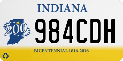 IN license plate 984CDH