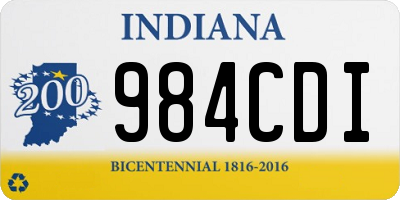 IN license plate 984CDI