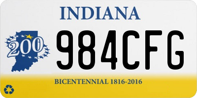 IN license plate 984CFG