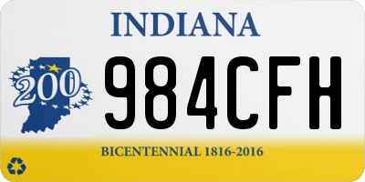 IN license plate 984CFH