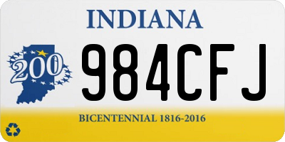 IN license plate 984CFJ