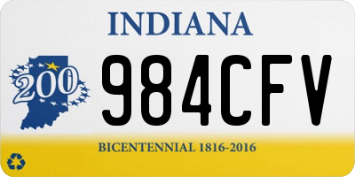 IN license plate 984CFV