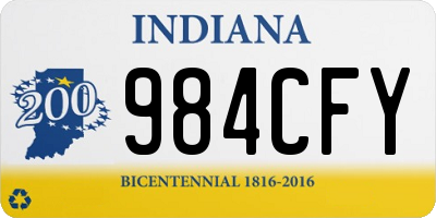 IN license plate 984CFY